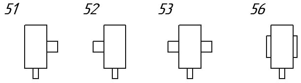 Схема сборки механизма представлена в нескольких вариантах