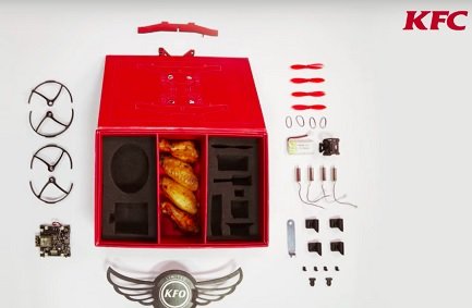 KFC начала продавать БПЛА в довесок к куриным крыльям