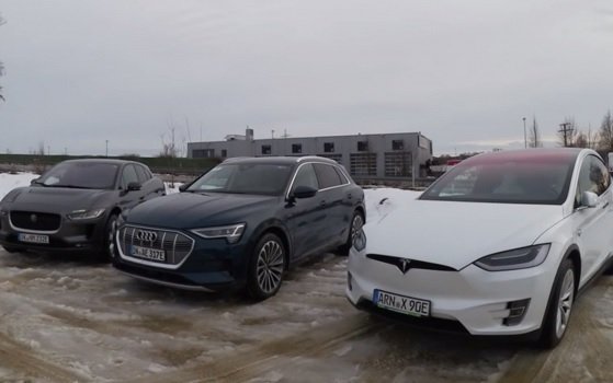 Tesla удалось обойти Jaguar и Audi по энергоэффективности электрокаров