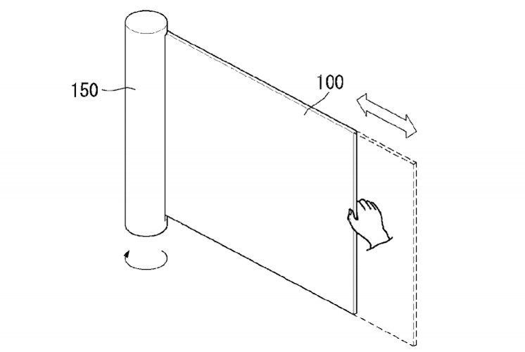 LG получила патент на рулонный дисплей