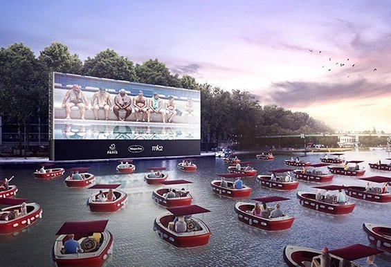В столице Франции будет запущен плавучий кинотеатр